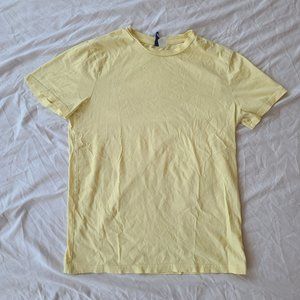 H&M Divided: Plain Light Yellow T-Shirt